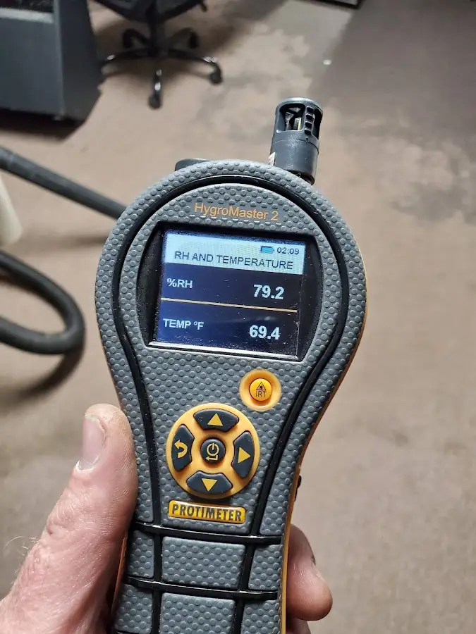 Moisture meter humidity assessment for Fire & Smoke Damage Restoration in Derry